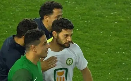 مصطفى شلبي يتألق بتسجيل هدف للبنك أمام الأهلي احتفالاً بشعار الزمالك فيديو
