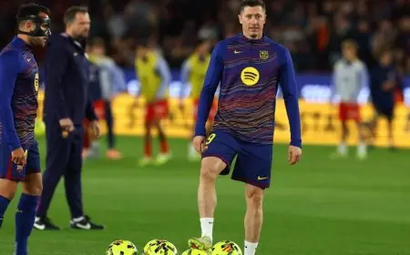 برشلونة يفاجئ روبرت ليفاندوفسكي بهدية رائعة