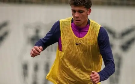 حمزة عبد الكريم يتألق في تدريبات الفريق الرديف لبرشلونة وينال إعجاب الجماهير