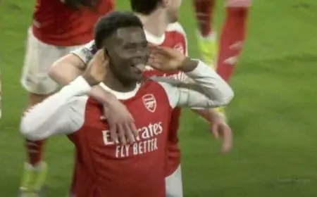 هدف رائع من ساكا يقود آرسنال للتقدم على وولفرهامبتون في الدوري الإنجليزي فيديو
