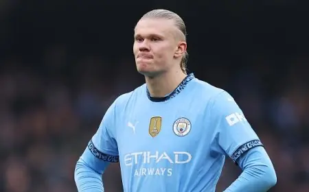 باريس سان جيرمان يتابع هالاند عن كثب بعد أزمة ديمبلي في مانشستر سيتي