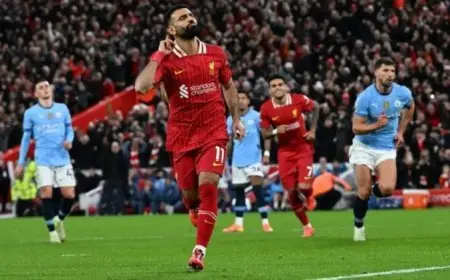 محمد صلاح يستعد لتحقيق رقم تاريخي أمام نوتنجهام فورست
