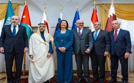 مباحثات مثمرة بين وزراء خارجية مصر والسعودية والأردن والبحرين وقطر مع نائبة رئيس وزراء سلوفينيا