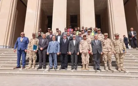 وزير العدل يستعرض مشروع مدينة العدالة في العاصمة الجديدة بالصور