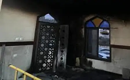 استنكار الأوقاف الفلسطينية لإحراق مسجد أبو بكر الصديق في قرية تل غرب نابلس