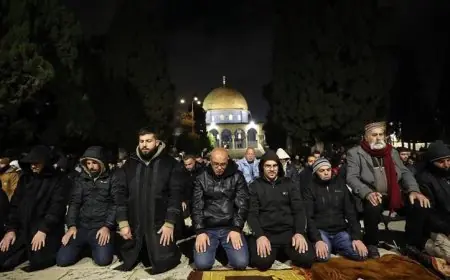 أداء 40 ألف مصل لصلاة العشاء والتراويح في المسجد الأقصى المبارك
