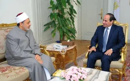 الرئيس السيسي يتصل بشيخ الأزهر للاطمئنان على صحته عبر الهاتف