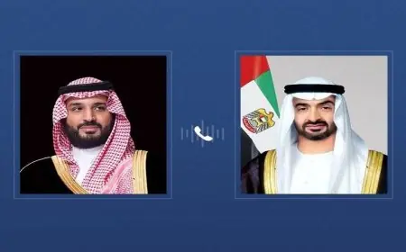 رئيس الإمارات وولي العهد السعودي يتناولان التصدي للاعتداءات الإيرانية
