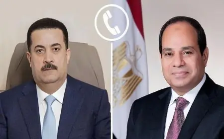 الرئيس السيسي يعبر عن دعم مصر القوي للعراق الشقيق ويؤكد على أهمية سيادته وسلامة أراضيه