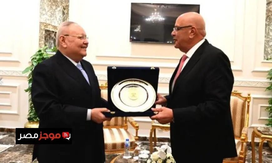 استقبال المستشار هشام بدوي لرئيس مجلس الدولة بمناسبة توليه رئاسة النواب