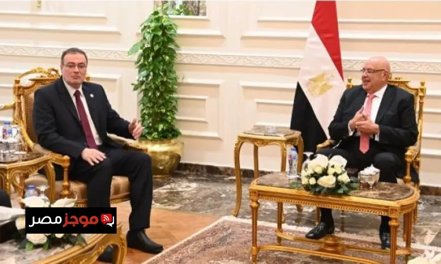 المستشار هشام بدوي يرحب برئيس مجلس الدولة بمناسبة توليه رئاسة مجلس النواب