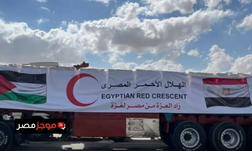 وصول قافلة زاد العزة الـ 131 إلى قطاع غزة لدعم الفلسطينيين