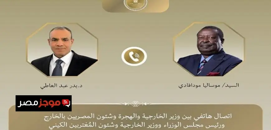 وزير الخارجية يناقش مع نظيره الكيني سبل تعزيز التعاون الثنائي بين مصر وكينيا