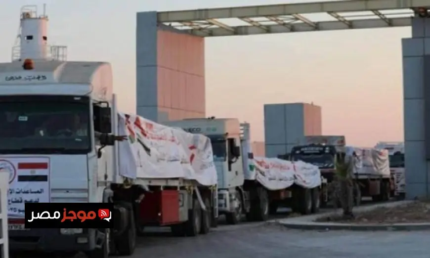 قافلة إنسانية جديدة تصل قطاع غزة لدعم الفلسطينيين وتخفيف المعاناة