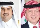 أمير قطر وملك الأردن يناقشان تعزيز السلام الإقليمي والدولي في اتصال هاتفي
