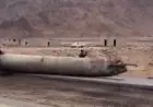 سقوط بقايا صاروخ على الطريق الصحراوي في الأردن بين عمان والعقبة