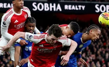 أرسنال يسجل رقماً قياسياً في الركنيات وتشيلسي يُحقق إنجازاً غير مسبوق في البطاقات الحمراء