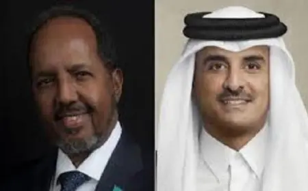 أمير قطر والرئيس الصومالي يدعوان إلى الحوار كسبيل لحل الأزمة الحالية