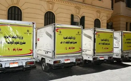 وزارة الأوقاف تقدم 20 طنًا من لحوم الأوقاف كدعم لبنك الطعام المصري في رمضان