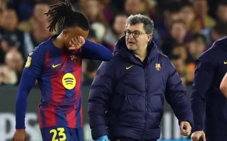 صدمة كبرى لجماهير برشلونة بعد الإعلان عن مدة غياب كوندي وبالدي