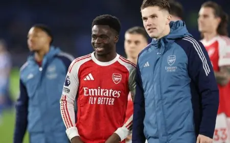 ساكا يؤكد نجاح أرسنال في تحقيق فوز ثمين بعد احتفال جماهيره بتعثر مانشستر سيتي