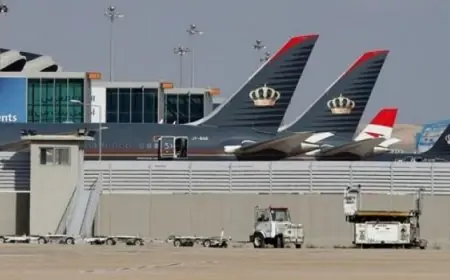 استقبال 67 رحلة ومغادرة 58 من مطار الملكة علياء مع استقرار حركة الملاحة الجوية في الأردن