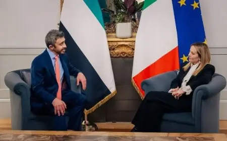 وزير الخارجية الإماراتي يلتقي برئيسة وزراء إيطاليا لتعزيز الشراكة الإستراتيجية بين البلدين