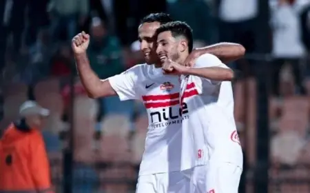 ناصر منسي يسجل هدفاً رائعاً برأسية ليتقدم الزمالك على الاتحاد السكندري في الدوري الممتاز فيديو