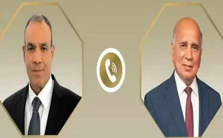 وزير الخارجية يناقش مع نظيره العراقي آخر مستجدات الوضع السياسي وتأثيرات التصعيد العسكري