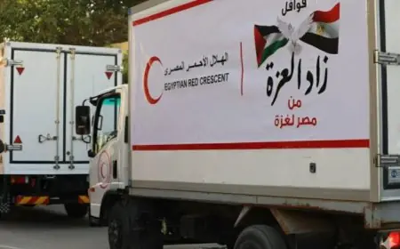 الهلال الأحمر المصري يوزع 86 ألف سلة غذائية ومساعدات شتوية في قافلة إنسانية