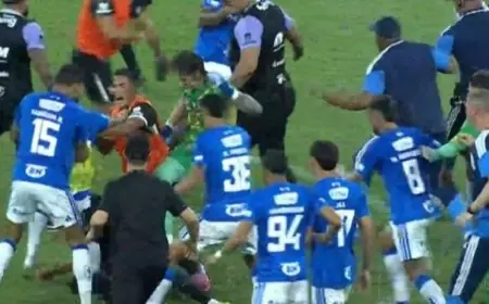 صدمات وإثارة في ديربي كروزيرو وأتلتيكو مينيرو بالبرازيل مع 23 طرداً مذهلاً