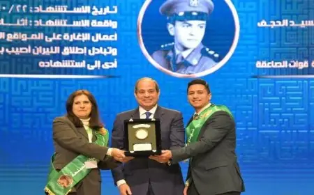 الرئيس السيسي يكرم أسر الشهداء ومصابي العمليات الحربية في احتفال مهيب بالصور