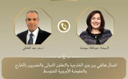 وزير الخارجية يبحث تعزيز التعاون الاقتصادي مع مفوضة الاتحاد الأوروبي للمتوسط