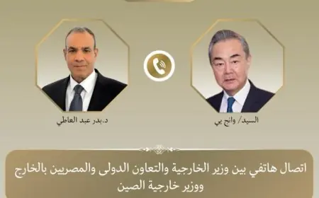 وزير الخارجية المصري ونظيره الصيني يتبادلان الآراء حول التطورات الإقليمية