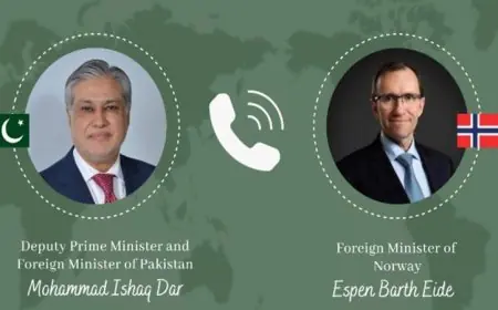 باكستان والنرويج تشددان على أهمية خفض التوترات في الشرق الأوسط