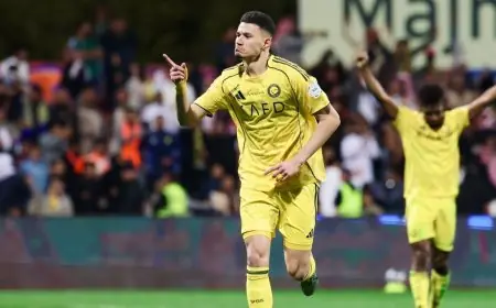 النصر يحسم الشوط الأول بتقدم مثير على الخليج بهدف عبد الله الحمدان