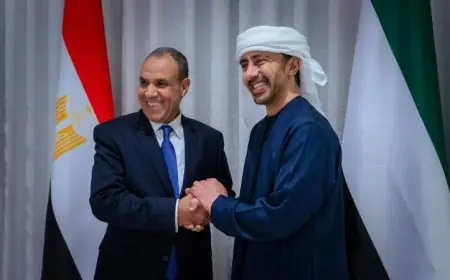 زيارة الدكتور عبدالعاطي تؤكد تضامن مصر مع الإمارات حسب تأكيد وزير الخارجية الإماراتي