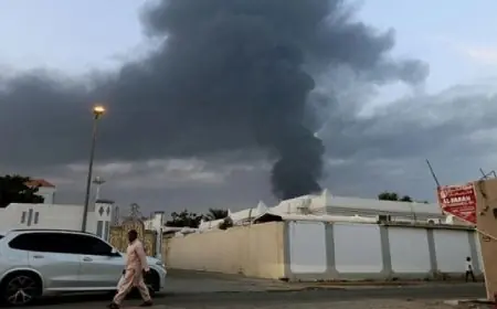 اندلاع فاجعة في أبوظبي مقتل شخص بسبب شظايا صاروخ بالستي معترض