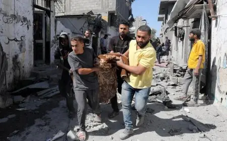 استشهاد فلسطيني وإصابات في قصف الاحتلال الإسرائيلي لمنطقة غرب خان يونس