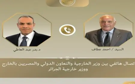 وزير الخارجية يناقش مع نظيره الجزائرى تعزيز العلاقات الثنائية وتخفيف التوترات الإقليمية