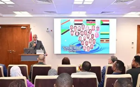 سويلم يبرز تميز 24 متدربًا أفريقيًا من دول حوض نهر النيل والقرن الإفريقي في حفل تكريم مميز