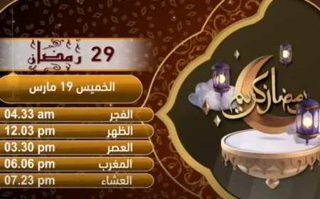 إمساكية اليوم التاسع والعشرين من رمضان 2023 بتوقيت القاهرة تفاصيل وأوقات الصيام