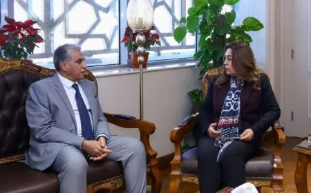 منال عوض تتعاون مع المدير التنفيذي لمركز سيداري لمواجهة التحديات البيئية