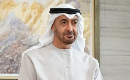 رئيس الإمارات يناقش مع نظيره الأمريكي التطورات الإقليمية والتهديدات الإيرانية