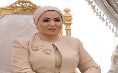 قرينة رئيس الجمهورية تقدم التهاني للشعب المصري والأمتين العربية والإسلامية بمناسبة عيد الفطر المبارك