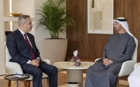 رئيس الإمارات يناقش مع وزير الخارجية التركي تطورات التصعيد العسكري في المنطقة