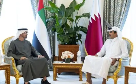 أمير قطر ورئيس الإمارات يبرزون أهمية إنهاء الأعمال العدائية بشكل فوري