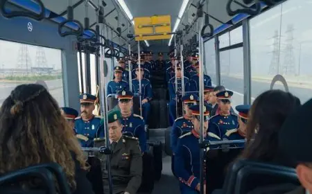 النقل تنقل الطلاب من الأكاديمية العسكرية إلى جميع أنحاء الجمهورية من العاصمة الجديدة