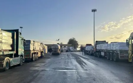 قافلة زاد العزة الـ 162 تصل إلى الفلسطينيين في قطاع غزة لتعزيز الدعم الإنساني