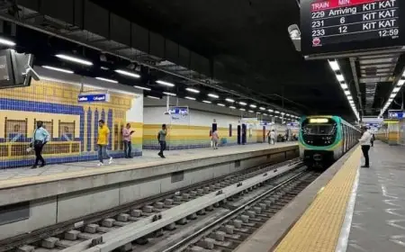 مواعيد تشغيل مترو الأنفاق والقطار الكهربائي الخفيف تبدأ من الغد وفق إعلان وزارة النقل